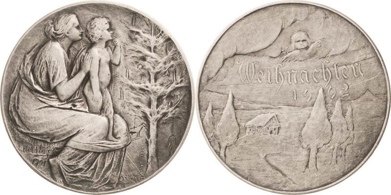 Geschenkmedaillen - Gelegenheitsmedaillen
 Silbermedaille 1901 (Hidding) Weihna...