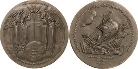 Geschenkmedaillen - Religion
 Große Bronzegussmedaille 1925 (R. A. Zutt) Auf das Heilige Jahr. Taube über dem Kreuz, flankiert von vier betenden Enge...
