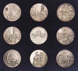 Geschenkmedaillen - Religion
 Silbermedaillen 1975. Medaillenset nach Dürers Marienleben, herausgegeben von der Gesellschaft für Münzeditionen. In 17...