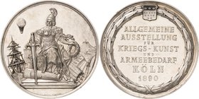 Slg. Joos - Medaillen, Plaketten, Abzeichen der Luftfahrt 1783-1945
 Versilberte Bronzemedaille 1890 (Chr. Lauer) Preismedaille der allgemeinen Ausst...