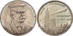 Slg. Joos - Medaillen, Plaketten, Abzeichen der Luftfahrt 1783-1945
 Silbermedaille 1908 (Lauer) Probefahrt des "LZ 4" von Friedrichshafen nach Mainz...