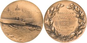 Slg. Joos - Medaillen, Plaketten, Abzeichen der Luftfahrt 1783-1945
 Bronzemedaille 1913 (Huguenin) Auf den Bodensee-Wasserflug vom Flughafen Konstan...