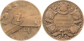 Slg. Joos - Medaillen, Plaketten, Abzeichen der Luftfahrt 1783-1945
 Bronzemedaille 1913 (Posen) Auf den 1. Prinz-Heinrich-Flug von Wiesbaden über Ka...