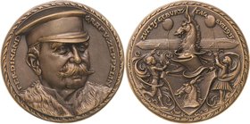 Slg. Joos - Medaillen, Plaketten, Abzeichen der Luftfahrt 1783-1945
 Bronzegussmedaille 1913 (K. Goetz) 75. Geburtstag des Grafen Zeppelin. Brustbild...