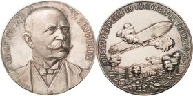 Slg. Joos - Medaillen, Plaketten, Abzeichen der Luftfahrt 1783-1945
 Silbermedaille 1914 (Mayer & Wilhelm) Zeppelin im Feldzug. Brustbild des Grafen ...