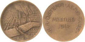 Slg. Joos - Medaillen, Plaketten, Abzeichen der Luftfahrt 1783-1945
 Bronzemedaille 1914. K.K. Österreichischer Aero Club Treffen. 2 Zeilen Schrift /...