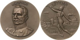 Slg. Joos - Medaillen, Plaketten, Abzeichen der Luftfahrt 1783-1945
 Bronzegussmedaille 1914 (Küchler / Grünthal) Einnahme von Lüttich. Brustbild des...