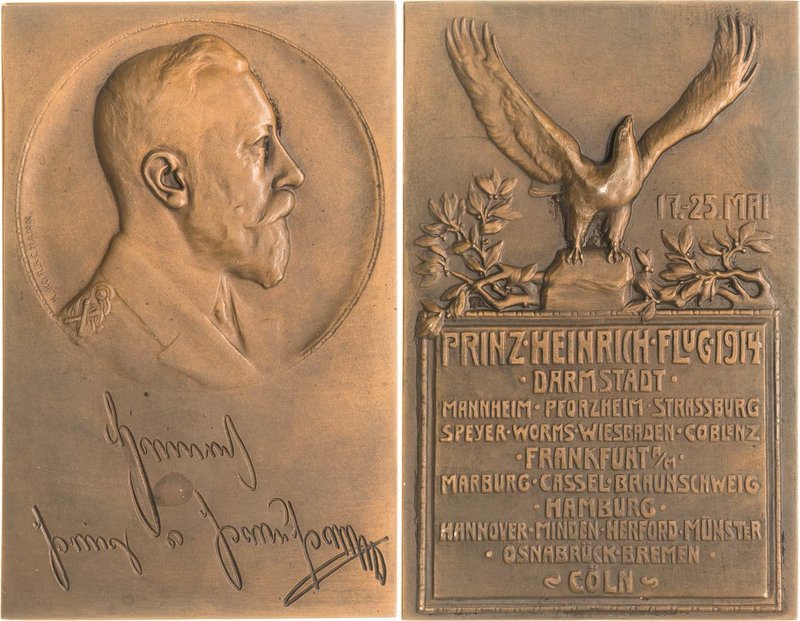 Slg. Joos - Medaillen, Plaketten, Abzeichen der Luftfahrt 1783-1945
 Bronzeplak...