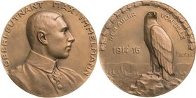 Slg. Joos - Medaillen, Plaketten, Abzeichen der Luftfahrt 1783-1945
 Bronzegußmedaille 1916 (F. Eue/Ball) Tod von Kriegsflieger Max Immelmann, genann...