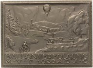 Slg. Joos - Medaillen, Plaketten, Abzeichen der Luftfahrt 1783-1945
 Einseitige Bronzeplakette 1926. Ballonverfolgung M.V.F. des ADAC. Auto- und Moto...