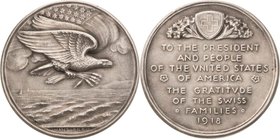 Slg. Joos - Medaillen, Plaketten, Abzeichen der Luftfahrt 1783-1945
 Silbermedaille 1918 (Hans Frei) Dank der Schweizer Familien für die Versorgung m...