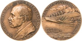 Slg. Joos - Medaillen, Plaketten, Abzeichen der Luftfahrt 1783-1945
 Bronzegussmedaille 1929 (Karl Goetz) Auf Claude Dornier und den Jungfernflug des...
