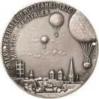 Slg. Joos - Medaillen, Plaketten, Abzeichen der Luftfahrt 1783-1945
 Versilberte einseitige Bronzeplakette 1930. Internationaler Freiballon-Wettfahrt...