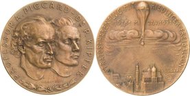 Slg. Joos - Medaillen, Plaketten, Abzeichen der Luftfahrt 1783-1945
 Bronzemedaille 1931 (Karl Goetz) Auf den 1. Aufstieg in die Stratosphäre mit Rie...