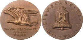 Slg. Joos - Medaillen, Plaketten, Abzeichen der Luftfahrt 1783-1945
 Bronzegussmedaille 1936 (O. Platzeck) Internationaler Sternflug zur Olympiade in...