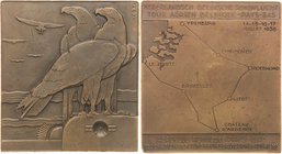 Slg. Joos - Medaillen, Plaketten, Abzeichen der Luftfahrt 1783-1945
 Bronzeplakette 1938 (Rau) Niederländisch-Belgischer Rundflug. Adler lernen den J...