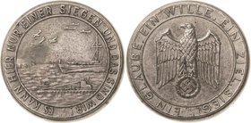 Slg. Joos - Medaillen, Plaketten, Abzeichen der Luftfahrt 1783-1945
 Bleimedaille o.J. (1941). Nach Art der Meißner Porzellanmedaillen - Seekrieg geg...