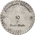 Slg. Joos - Medaillen, Plaketten, Abzeichen der Luftfahrt 1783-1945
 Einseitige Zinkmarke 1942. Wert-Marke zu 10 Fliegerhorst Adlerhof.. 5,68 g Slg. ...