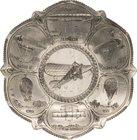 Slg. Joos - Medaillen, Plaketten, Abzeichen der Luftfahrt 1783-1945 - Pokale und Teller
 Zinnteller o.J. (um 1909) (Ges. Gesch.) Sieben Abbildungen v...
