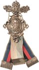 Luft- und Raumfahrt
 Versilbertes Kupferabzeichen 1897 (Lindner, München) Treffen der Vereinigung ehemaliger Ingenieurtruppen in München. Ballon, dar...