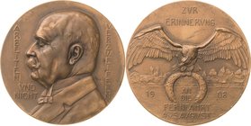 Luft- und Raumfahrt
 Bronzemedaille 1908 (E. Kiemlen/Mayer & Wilhelm) Zur Erinnerung an die Fernfahrt nach Echterdingen. Brustbild des Grafen Zeppeli...