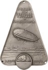 Luft- und Raumfahrt
 Einseitige Zinkplakette 1929 (unsigniert) Zielfahrt zur Rückkehr des "LZ 127" von der Weltfahrt und dem Empfang. Luftschiff nach...