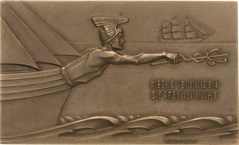 Medailleur Bosselt, Rudolf 1871-1938
 Einseitige Bronzeplakette o.J. (1906) Mee...