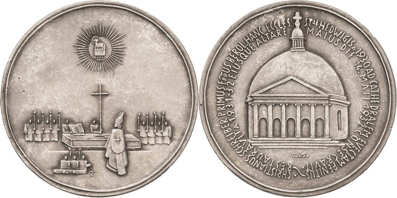 Medailleur Gies, Ludwig 1887-1966
 Silbermedaille 1932. St. Hedwig. Zelebrieren...