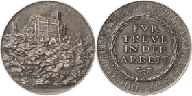 Medailleur Goetz, Karl 1875 - 1950
 Versilberte Bronzemedaille o.J. Für Treue in der Arbeit - Mittelthüringische Industrie- und Handelskammer Weimar....