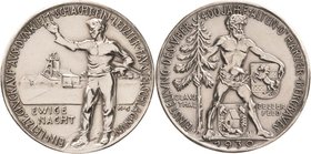 Medailleur Goetz, Karl 1875 - 1950
 Silbermedaille 1930 (K. Goetz) Einstellung des über 400 Jahre alten Harzer Bergbaus in Clausthal-Zellerfeld. Wild...