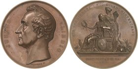 Personenmedaillen
Liebig, Justus von 1803-1873 Bronzemedaille 1870 (Brehmer) Für Verdienste um die Landwirtschaft. Verdienstmedaille der Bayerischen ...