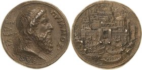 Renaissancemedaillen
 Bronzegussmedaille o.J. (Cesati) Auf den König von Troia Priamos. Kopf mit Diadem nach rechts / Zikurathafte Stadtansicht von T...