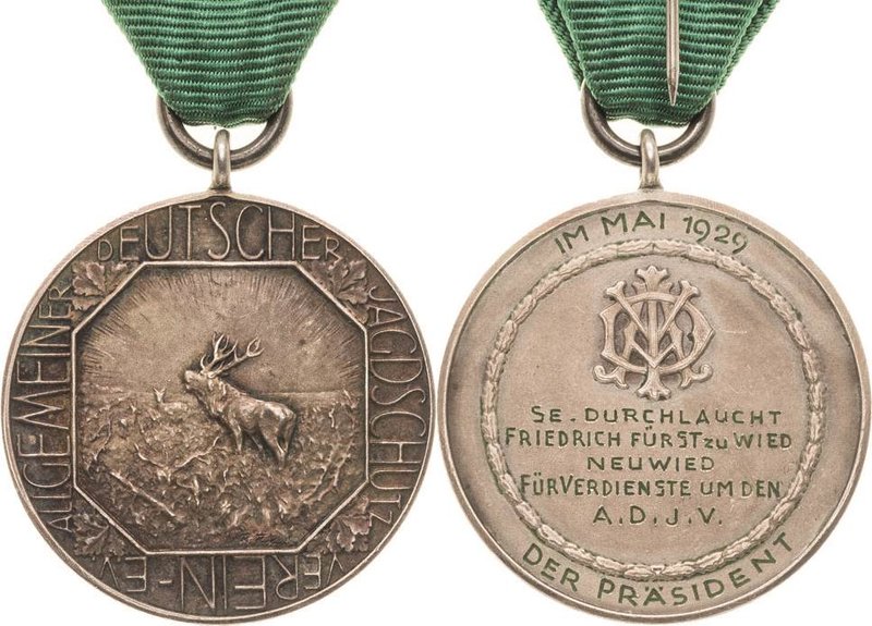 Schützenmedaillen - Deutschland
Neuwied Silbermedaille o.J. (graviert 1929) (un...