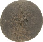 Dobberkau, Heide *1929 Einseitige Bronzegussmedaille o.J. (1986). Ende eines Sommers. Sterbendes Insekt (Mücke). 86,8 mm, 114,22 g DGMK 24 - Kunstmeda...