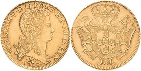Brasilien
Joao V. 1706-1750 12 800 Reis 1730, M-Minas Gerais KM 139 Friedberg 55 Prober O-275 GOLD. 28.37 g. Vorzüglich