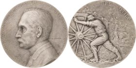 Frankreich-Medaillen und Marken
 Silbermedaille o.J. (1915) (Ovide Yencesse) Auf den Gründer und Präsidenten der Französischen Parlamentarischen Grup...