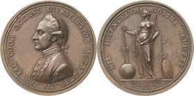Großbritannien
George III. 1760-1820 Bronzemedaille 1784 (Pingo) Erinnerungsmedaille an den Seefahrer und Entdecker James Cook. Brustbild nach links ...