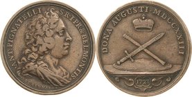 Italien-Medaillen
 Bronzemedaille 1727 (de Cennaro) Auf die Erhebung Antonio Pignatelli (1721-1738) in den Reichsfürstenstand und die Verleihung des ...