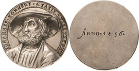 Polen-Danzig
Medaillen Silbergußmedaille 1456 (unsigniert) Auf Hans Konnert. Brustbild halb links / 1 Zeile Gravur. 41,5 mm, 26,77 g Habich - Slg. Kr...