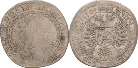 Schweiz-Haldenstein
Georg Philipp von Schauenstein 1671-1695 15 Kreuzer 1690. Mit Titel Leopold I HMZ 2-663 d D./T. 569 d Schön-sehr schön
