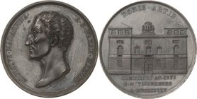 Schweiz-Tessin
 Bronzemedaille 1835 (F. Putinati) Auf Aloysisu Malaspina und seine Gründung der Kunstschule im Tessin. Brustbild nach links / Schulan...