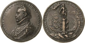 Spanien
Philipp II. 1556-1598 Bronzegußmedaille 1571 (Melon) Auf die Schlacht von Lepanto und Don Juan d'Austria. Brustbild Don Juans nach links / Ro...