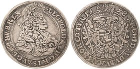 Habsburg
Leopold I. 1657-1705 1/2 Taler 1698, KB-Kremnitz Herinek 848 Huszar 1402 Sehr schön