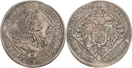Habsburg
Leopold I. 1657-1705 1/4 Taler 1698, KB-Kremnitz Getilgte Wertzahl Herinek 888 Huszar 1410 Sehr schön-vorzüglich