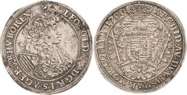 Habsburg
Leopold I. 1657-1705 1/2 Taler 1700, KB-Kremnitz Herinek 850 Huszar 1403 Avers leicht korrodiert, sehr schön-vorzüglich/vorzüglich