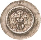 Naumburg, Bistum
Engelhardt II. von Meißen 1207-1242 Brakteat Von vorn sitzender Bischof auf Bogen hält Krumm- und Kreuzstab, Auf Wulstrand vier Ring...