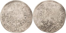 Bayern
Albert V. "der Großmütige" 1550-1579 Guldentaler zu 60 Kreuzern 1571, München Mit Titel Maximilian II Hahn 48 Beierlein 443 Davenport 7 Sehr s...