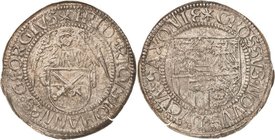 Sachsen-Kurlinie ab 1486 bis 1547 (Ernestiner)
Friedrich III., Johann und Georg 1507-1525 Engelgroschen (Schreckenberger) o. J. beiderseits 6-strahli...