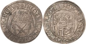 Sachsen-Kurlinie ab 1486 bis 1547 (Ernestiner)
Friedrich III., Johann und Georg 1507-1525 Engelgroschen (Schreckenberger) o.J. beiderseits Kreuz-Anna...