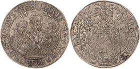 Sachsen-Kurlinie ab 1547 (Albertiner)
Christian II., Johann Georg I. und August 1591-1611 Taler 1597, HB-Dresden Keilitz/Kahnt 186 Schnee 754 Davenpo...